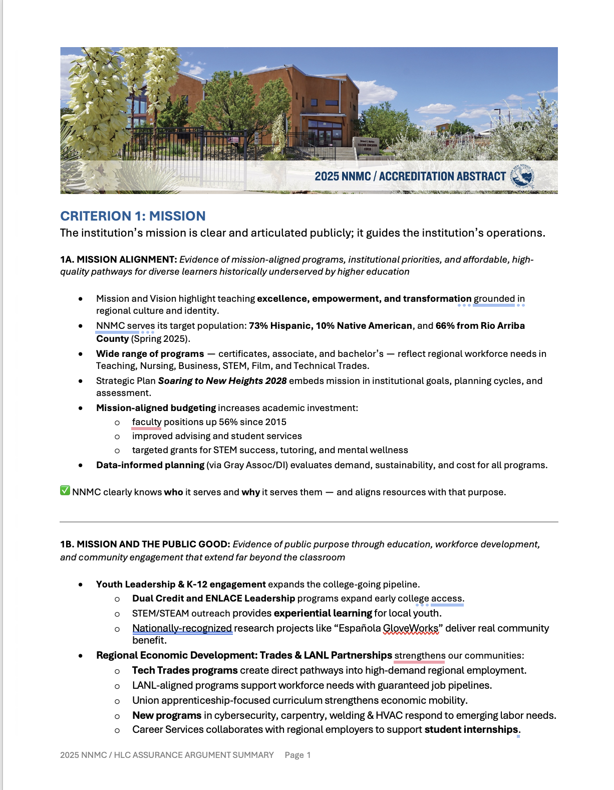 Accreditation Abstract